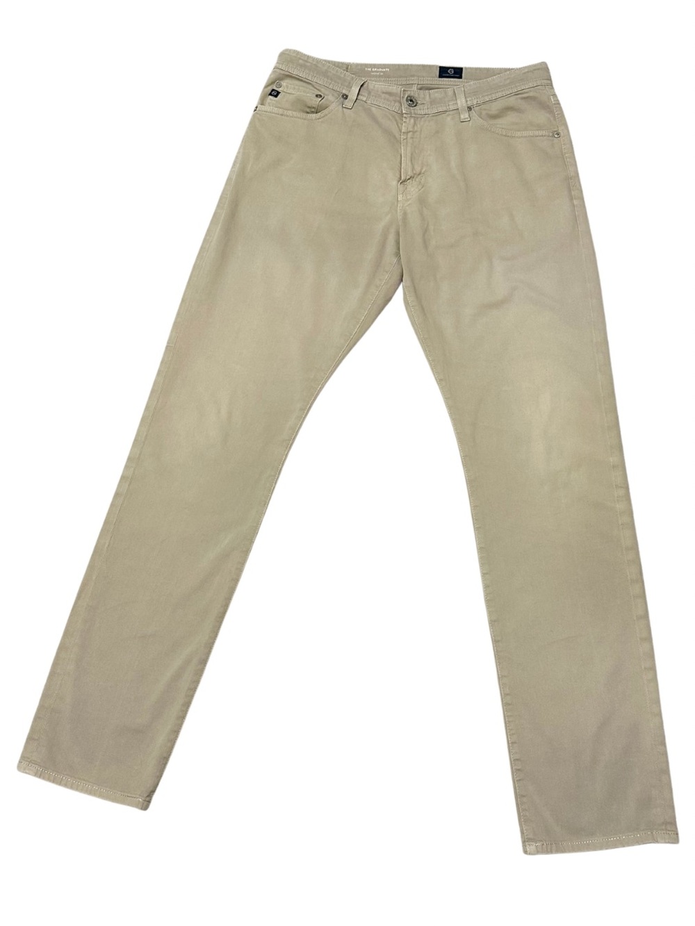 AG Adriano Goldschmied The Graduate Tailored Leg Khaki Jeans Men’s 33x34 - Picture 2 of 9